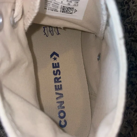 Beige Converse All Star Chuck Taylor (size 6 mens) (size 8 women's) - Picture 8 of 9